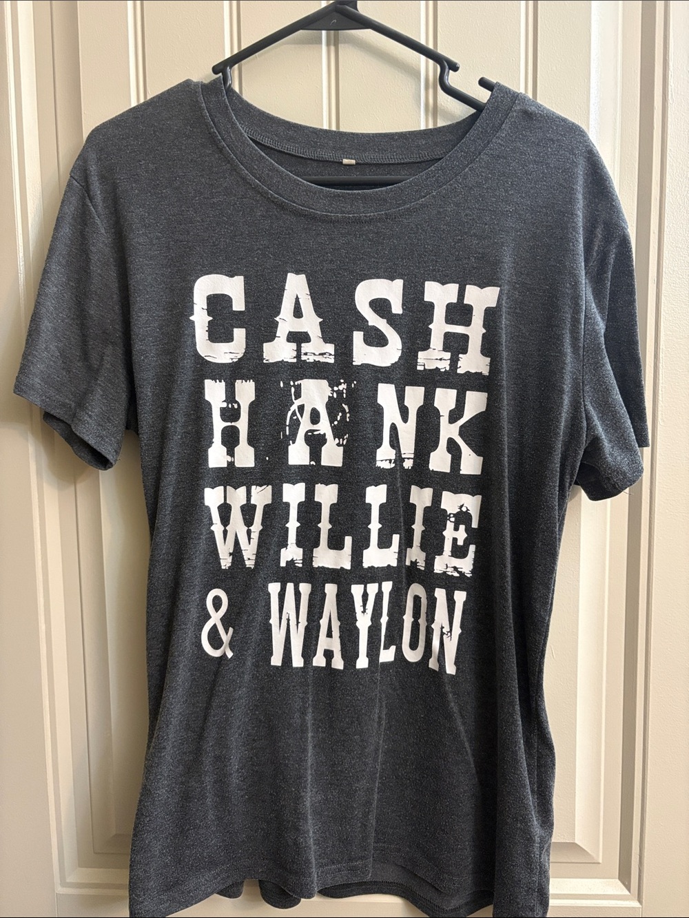 Cash Hank Willie & Waylon Graphic Tee - Charcoal